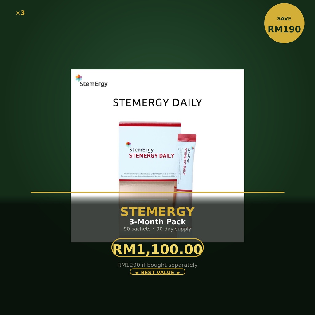 StemErgy 3-Month Pack (90 Sachets)